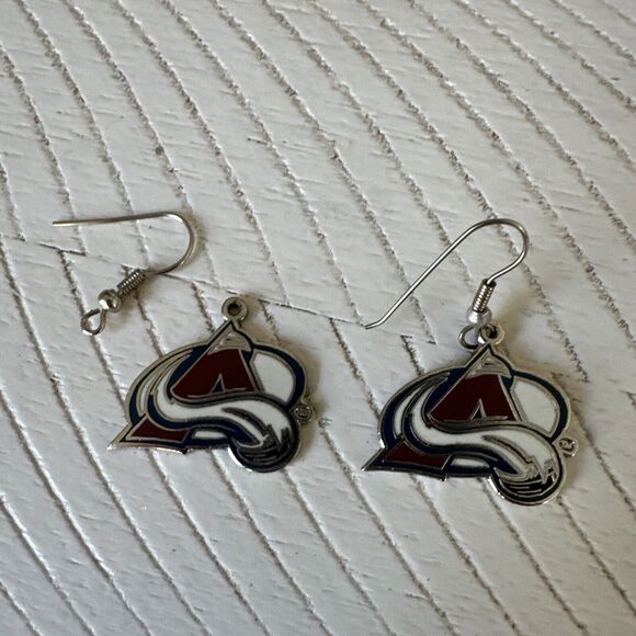Colorado Rockies and Avalanche Vintage Earrings Custom Jewelry Lot Needs Repair - Picture 6 of 8